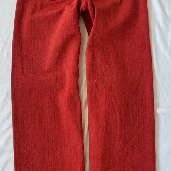 G. GOOP RED HIGH WAIST WIDE LEG JEANS (CURRENT!)